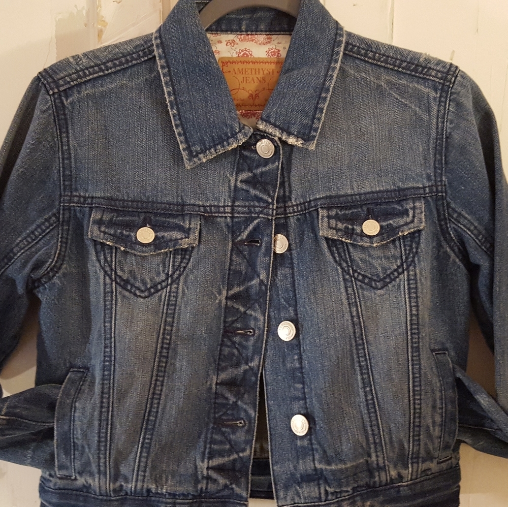 Women's amethyst denim jacket